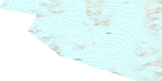 Mount Ogilvie Topographic map 104L16 at 1:50,000 Scale