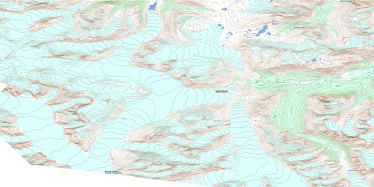 Snowtop Mountain Topographic map 104M07 at 1:50,000 Scale