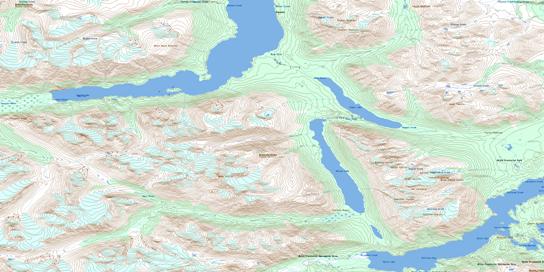 Edgar Lake Topo Map 104M08 at 1:50,000 scale - National Topographic System of Canada (NTS) - Toporama map
