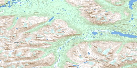 Warm Creek Topographic map 104M10 at 1:50,000 Scale