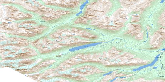 Homan Lake Topo Map 104M14 at 1:50,000 scale - National Topographic System of Canada (NTS) - Toporama map