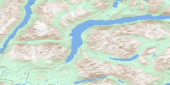 Tutshi Lake Topographic map 104M15 at 1:50,000 Scale