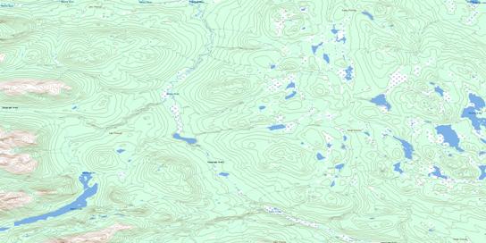 Nakina Lake Topo Map 104N01 at 1:50,000 scale - National Topographic System of Canada (NTS) - Toporama map