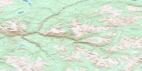 Nakina Topographic map 104N02 at 1:50,000 Scale