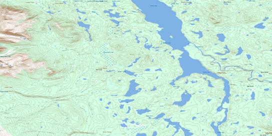 Goodwin Creek Topo Map 104N09 at 1:50,000 scale - National Topographic System of Canada (NTS) - Toporama map
