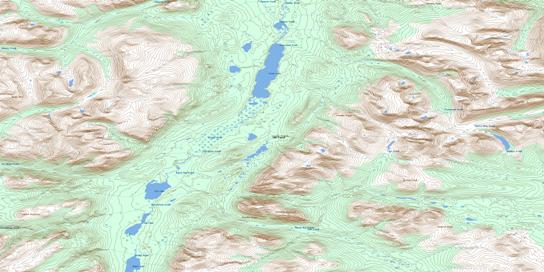 Eva Lake Topo Map 104N10 at 1:50,000 scale - National Topographic System of Canada (NTS) - Toporama map