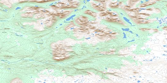Nazcha Creek Topo Map 104O03 at 1:50,000 scale - National Topographic System of Canada (NTS) - Toporama map