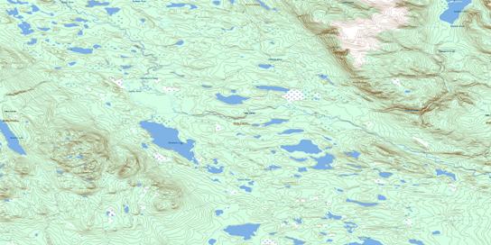 Chismaina Lake Topo Map 104O04 at 1:50,000 scale - National Topographic System of Canada (NTS) - Toporama map