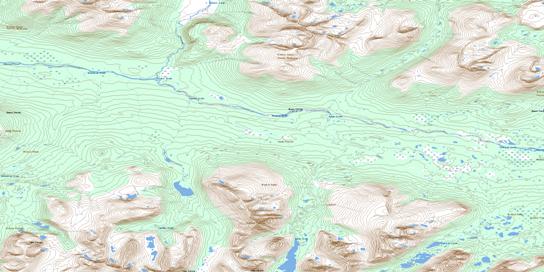 Tahoots Creek Topographic map 104O06 at 1:50,000 Scale