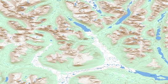 Klinkit Lake Topo Map 104O11 at 1:50,000 scale - National Topographic System of Canada (NTS) - Toporama map
