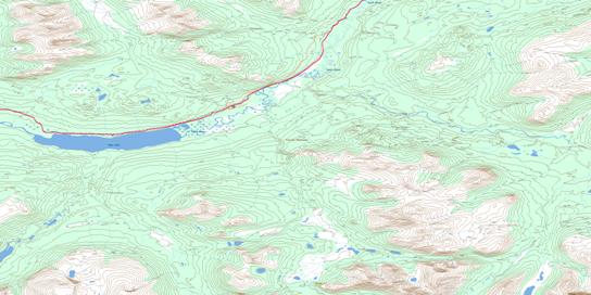 Swan Lake Topographic map 104O14 at 1:50,000 Scale