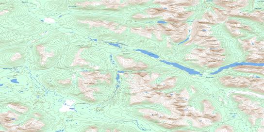 Plate Lake Topographic map 104O15 at 1:50,000 Scale