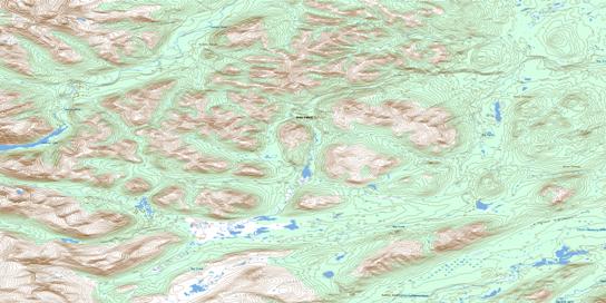 No Title Topo Map 104O16 at 1:50,000 scale - National Topographic System of Canada (NTS) - Toporama map