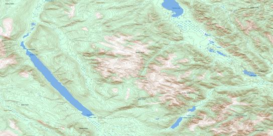 Deadwood Lake Topographic map 104P01 at 1:50,000 Scale