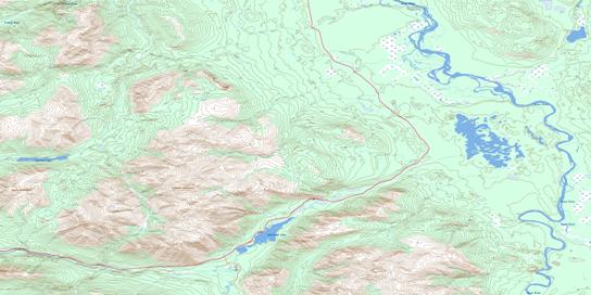 Good Hope Lake Topo Map 104P06 at 1:50,000 scale - National Topographic System of Canada (NTS) - Toporama map