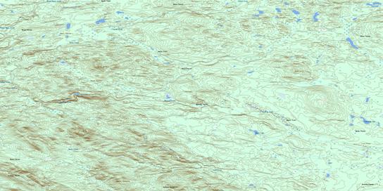 Mustela Creek Topo Map 104P09 at 1:50,000 scale - National Topographic System of Canada (NTS) - Toporama map