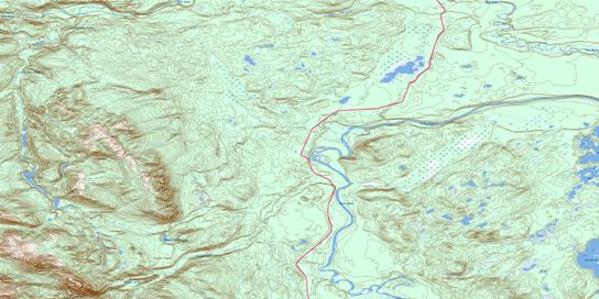 Dot Lake Topo Map 104P11 at 1:50,000 scale - National Topographic System of Canada (NTS) - Toporama map