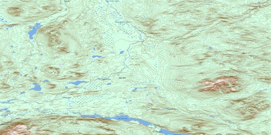 One Ace Mountain Topographic map 104P13 at 1:50,000 Scale