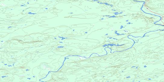 Lutz Creek Topographic map 104P15 at 1:50,000 Scale