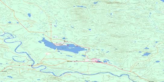 Watson Lake Topo Map 105A02 at 1:50,000 scale - National Topographic System of Canada (NTS) - Toporama map