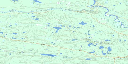 Dodo Lakes Topographic map 105A03 at 1:50,000 Scale