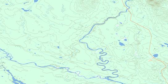 Middle Canyon Topo Map 105A06 at 1:50,000 scale - National Topographic System of Canada (NTS) - Toporama map