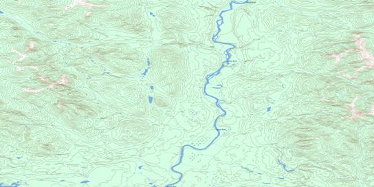 Sunrise Creek Topo Map 105A08 at 1:50,000 scale - National Topographic System of Canada (NTS) - Toporama map