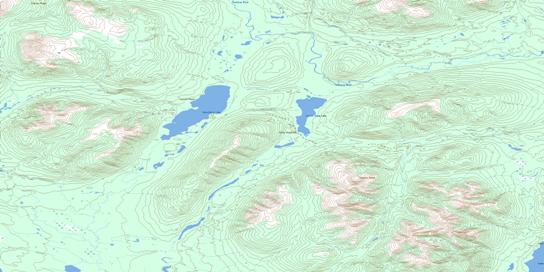 Hasselberg Lake Topo Map 105A13 at 1:50,000 scale - National Topographic System of Canada (NTS) - Toporama map