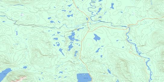 Upper Canyon Topographic map 105A14 at 1:50,000 Scale