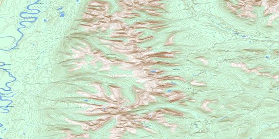 Taffie Creek Topo Map 105A16 at 1:50,000 scale - National Topographic System of Canada (NTS) - Toporama map