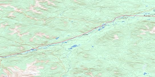 Spencer Creek Topo Map 105B01 at 1:50,000 scale - National Topographic System of Canada (NTS) - Toporama map