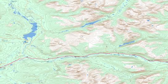 Daughney Lake Topographic map 105B02 at 1:50,000 Scale