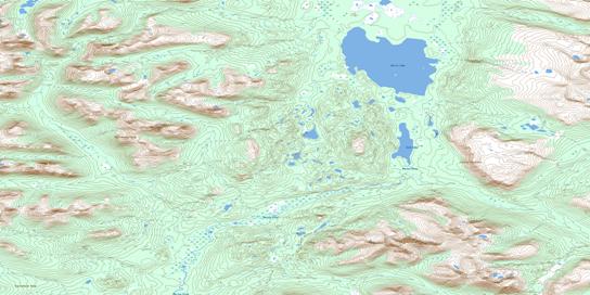 Morris Lake Topo Map 105B05 at 1:50,000 scale - National Topographic System of Canada (NTS) - Toporama map