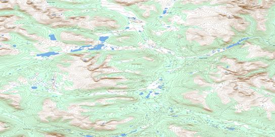 Ice Lakes Topographic map 105B06 at 1:50,000 Scale