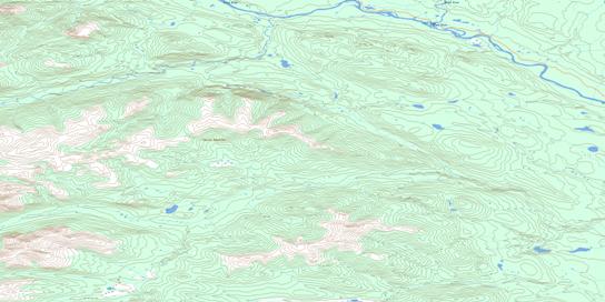 Allan Creek Topo Map 105B09 at 1:50,000 scale - National Topographic System of Canada (NTS) - Toporama map