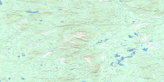 Caribou Lakes Topographic map 105B13 at 1:50,000 Scale