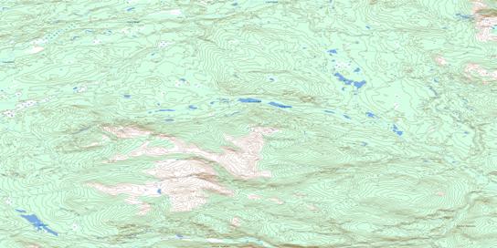 Scurvy Lakes Topo Map 105B14 at 1:50,000 scale - National Topographic System of Canada (NTS) - Toporama map
