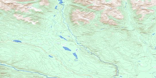 Black River Topo Map 105B16 at 1:50,000 scale - National Topographic System of Canada (NTS) - Toporama map
