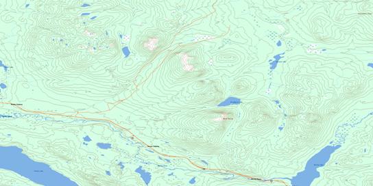 Morley Lake Topo Map 105C01 at 1:50,000 scale - National Topographic System of Canada (NTS) - Toporama map