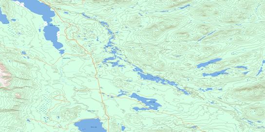 Lubbock River Topo Map 105C04 at 1:50,000 scale - National Topographic System of Canada (NTS) - Toporama map