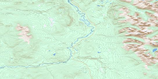 English Creek Topographic map 105C08 at 1:50,000 Scale