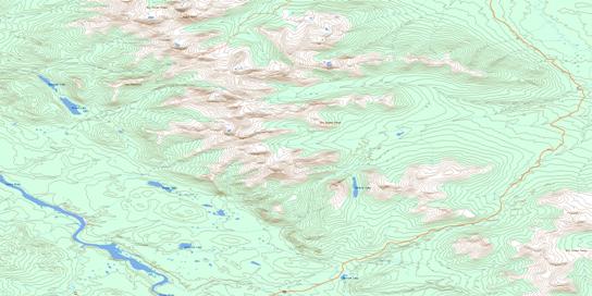 Mount Grant Topo Map 105C11 at 1:50,000 scale - National Topographic System of Canada (NTS) - Toporama map