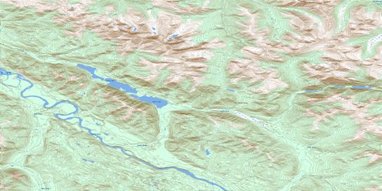 Rosy Lake Topographic map 105C13 at 1:50,000 Scale