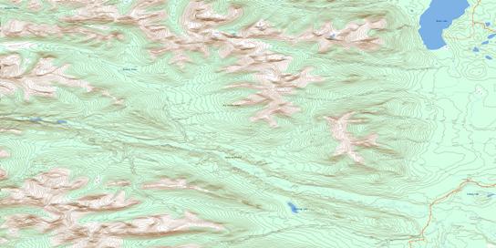 Iron Creek Topo Map 105C14 at 1:50,000 scale - National Topographic System of Canada (NTS) - Toporama map