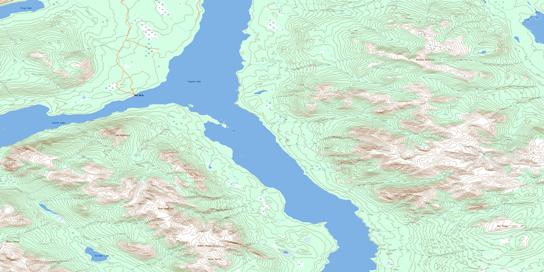 Jubilee Mountain Topographic map 105D01 at 1:50,000 Scale