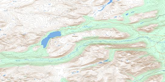 Alligator Lake Topographic map 105D06 at 1:50,000 Scale