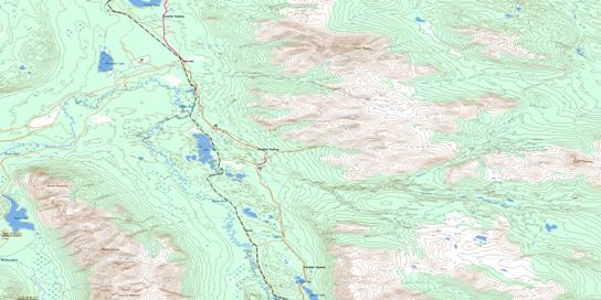 Robinson Topo Map 105D07 at 1:50,000 scale - National Topographic System of Canada (NTS) - Toporama map