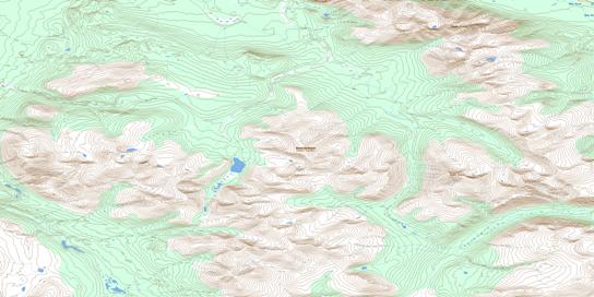 Mount Arkell Topographic map 105D12 at 1:50,000 Scale