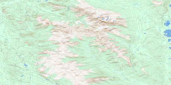 Joe Mountain Topographic map 105D15 at 1:50,000 Scale