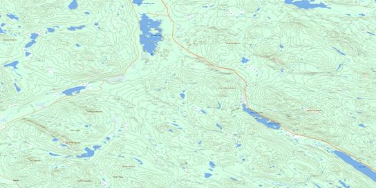 Braeburn Lake Topographic map 105E05 at 1:50,000 Scale